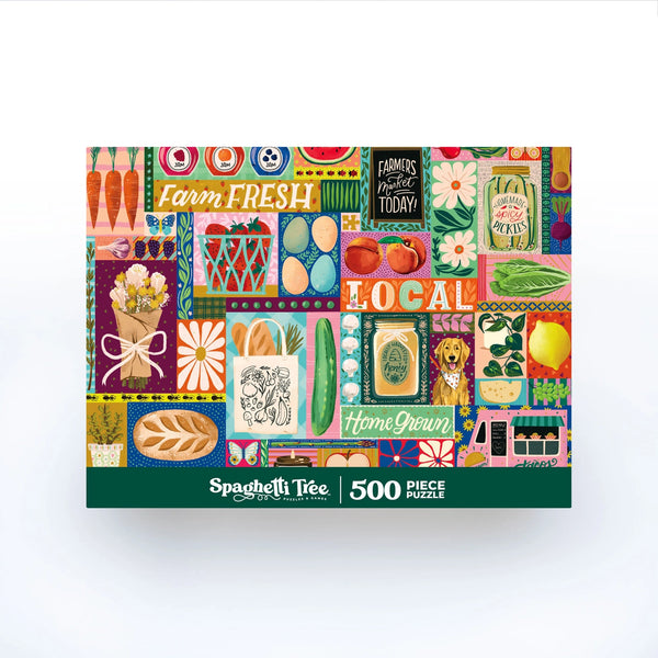 Rompecabezas de 500 piezas del mercado de agricultores