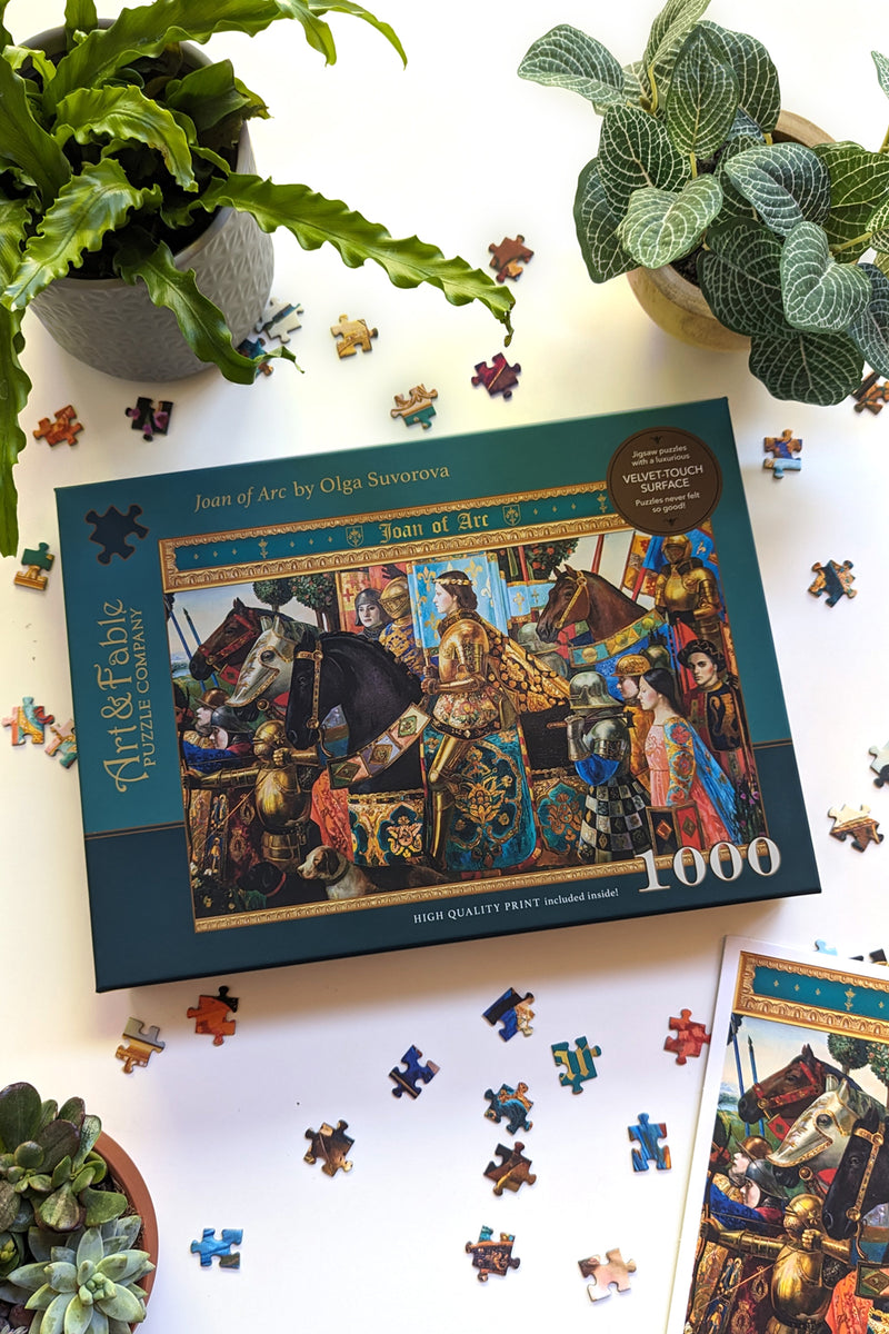 Art & Fable Joan Of Arc 1000 Piece Puzzle - Premium Velvet Touch Fine Art Jigsaw