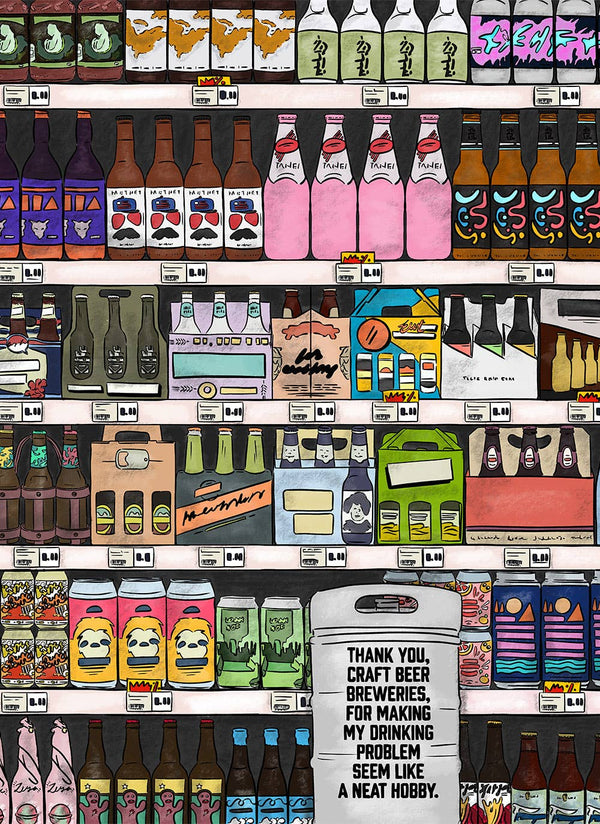 Thank You Craft Beer | 1000 Piece Soft-touch Jigsaw Puzzle