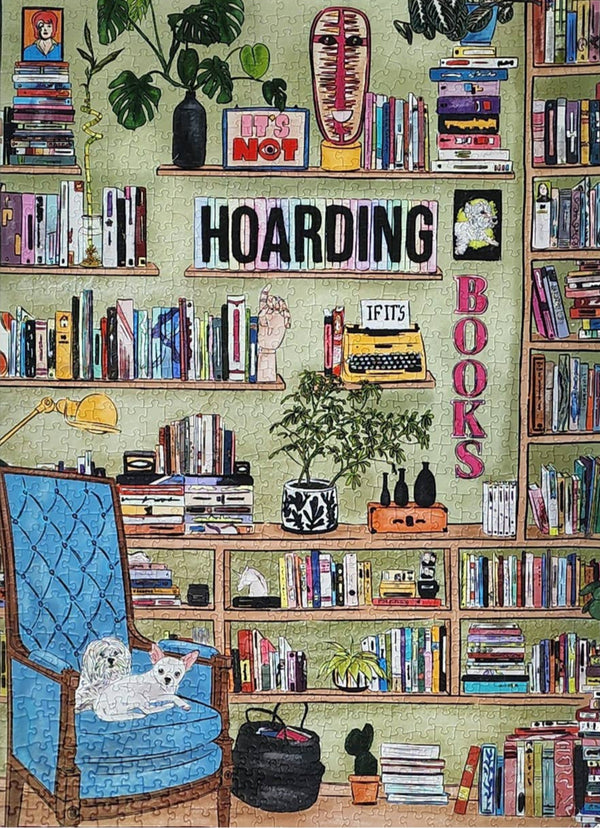 It's Not Hoarding If It's Books | 1000 Piece Soft-Touch Jigsaw Puzzle