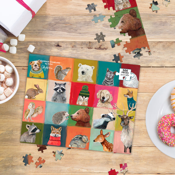 Colorblock Creatures | 500 Piece Jigsaw Puzzle