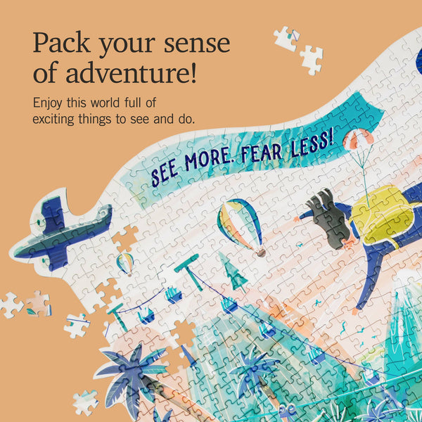 See More Fear Less | 1000-Piece Shaped Jigsaw Puzzle | Firelight Collection