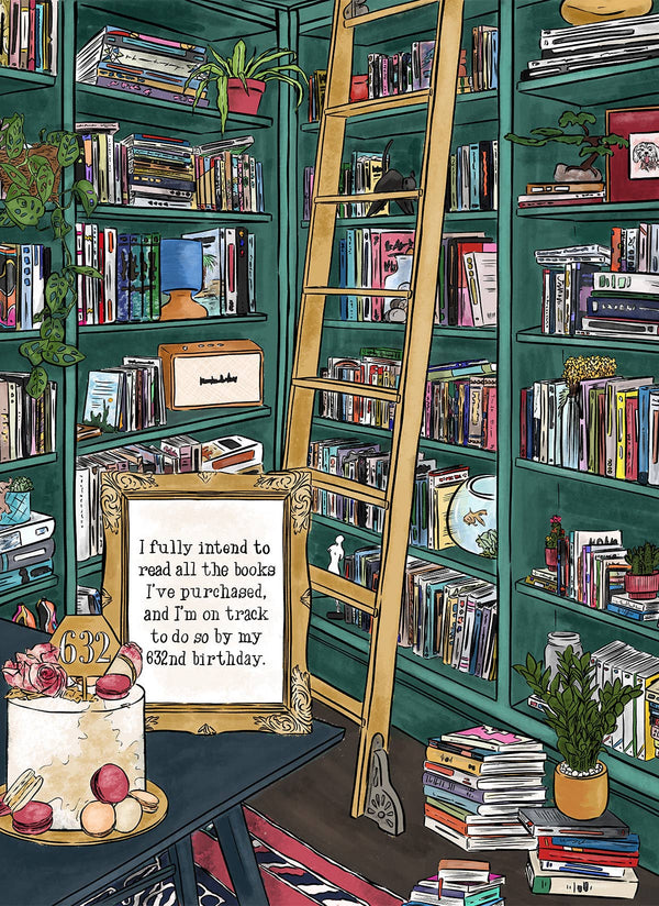 I Fully Intend to Read All the Books I've Purchased | 1000 Piece Soft-touch Jigsaw Puzzle