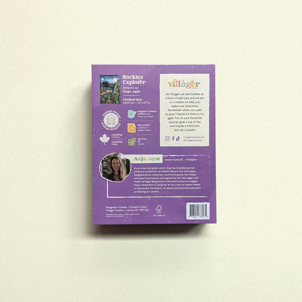 Rockies Explorer | 500-Piece Puzzle Designed in Canada by Anja Jane