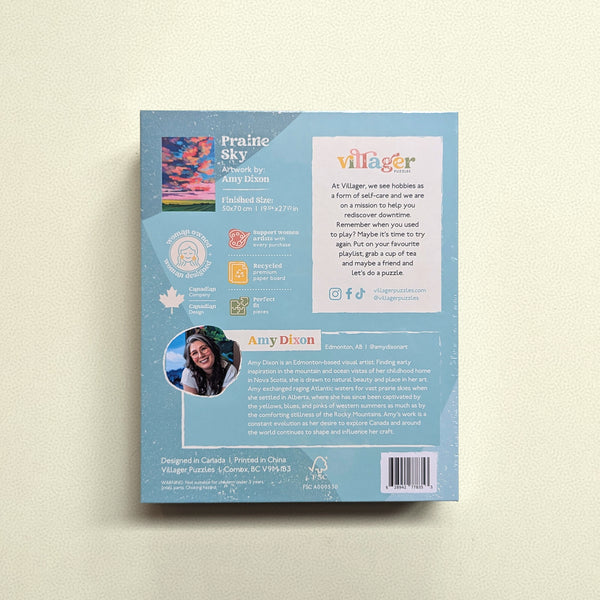 Prairie Sky | 1,000-Piece Puzzle Designed in Canada by Amy Dixon