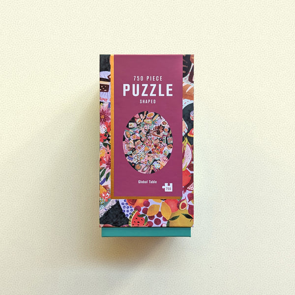 Global Table | 750-Piece Shaped Jigsaw Puzzle | Firelight Collection