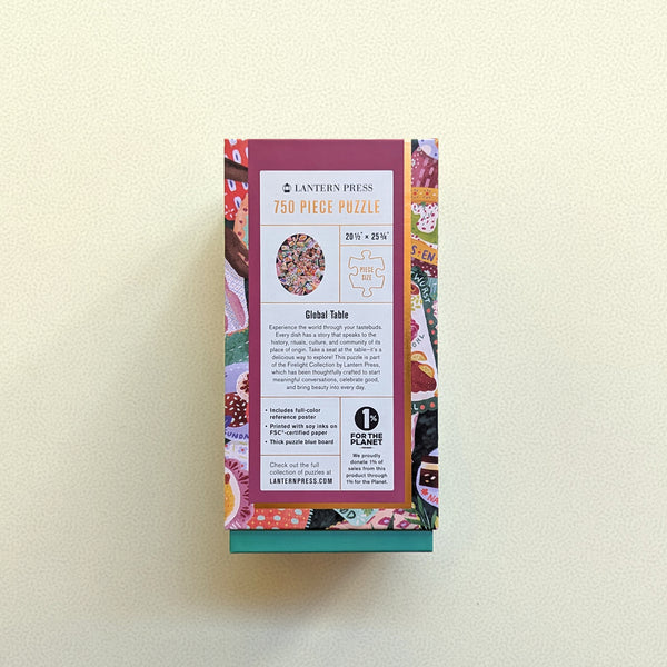 Global Table | 750-Piece Shaped Jigsaw Puzzle | Firelight Collection