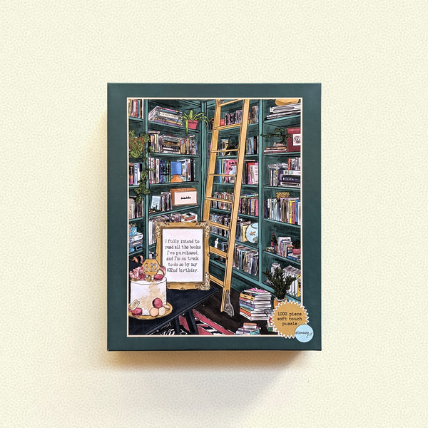 I Fully Intend to Read All the Books I've Purchased | 1000 Piece Soft-touch Jigsaw Puzzle