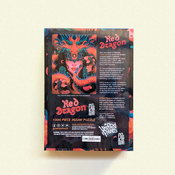 Red Dragon | 1,000-Piece Unified Pieces Jigsaw Puzzle