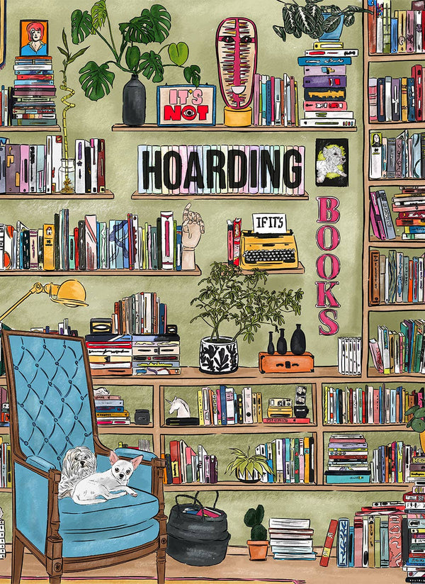 It's Not Hoarding If It's Books | 1000 Piece Soft-Touch Jigsaw Puzzle