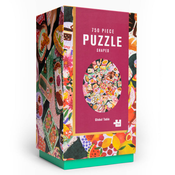Global Table | 750-Piece Shaped Jigsaw Puzzle | Firelight Collection