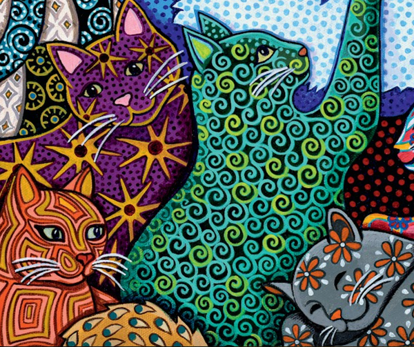 Cat Lady | 1000-pc Velvet-Touch Jigsaw Puzzle
