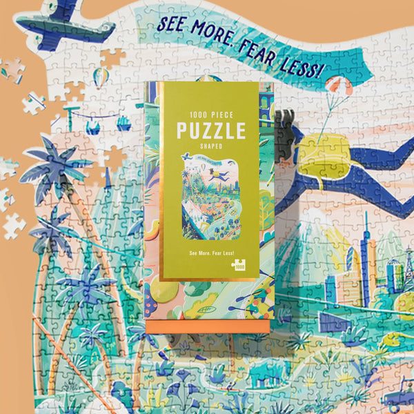 See More Fear Less | 1000-Piece Shaped Jigsaw Puzzle | Firelight Collection