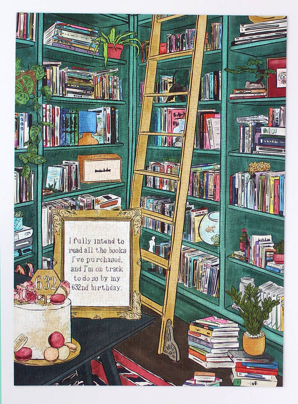 I Fully Intend to Read All the Books I've Purchased | 1000 Piece Soft-touch Jigsaw Puzzle