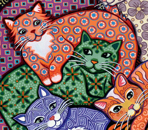 Cat Lady | 1000-pc Velvet-Touch Jigsaw Puzzle