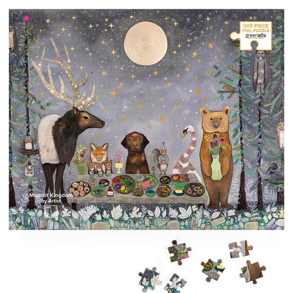 Moonlit Kingdom | 500 Piece Metallic Foil Embellished Jigsaw Puzzle