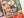 A close-up of a completed puzzle section showing artwork of a haunted house with several ghosts.