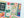 Colorful puzzle with illustrations of a farmers market theme on a light blue background