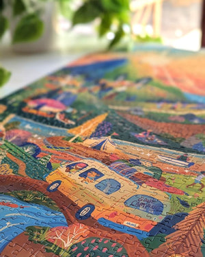 Jeu hors des sentiers battus | Puzzle de 1000 pièces en forme de pièce | Collection Firelight