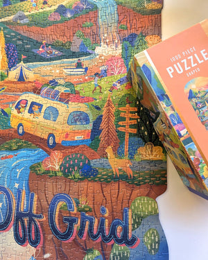 Jeu hors des sentiers battus | Puzzle de 1000 pièces en forme de pièce | Collection Firelight