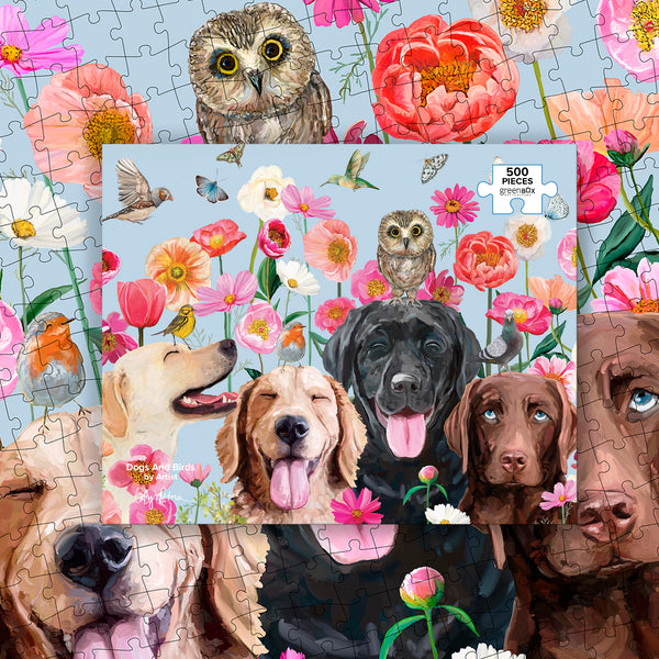 Dogs & Birds | 500 Piece Jigsaw Puzzle