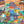 Colorful illustration of a collage of national park themed stickers. 