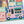 Close up of a colorful puzzle with taco truck, florals and food artwork on a white background