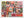 A jigsaw puzzle featuring a colorful, patchwork-style Halloween collage with various illustrated motifs including jack-o'-lanterns, a witch's hat, a skull, a haunted house, a potion bottle labeled 'Elixir', bats, pumpkins, and the words 'Trick or Treat' and 'Happy Halloween'.