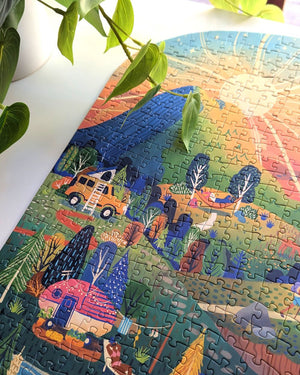 Jeu hors des sentiers battus | Puzzle de 1000 pièces en forme de pièce | Collection Firelight