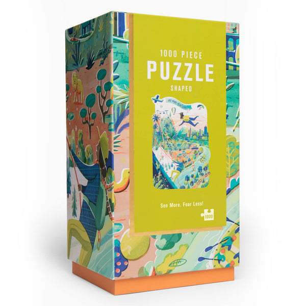 See More Fear Less | 1000-Piece Shaped Jigsaw Puzzle | Firelight Collection