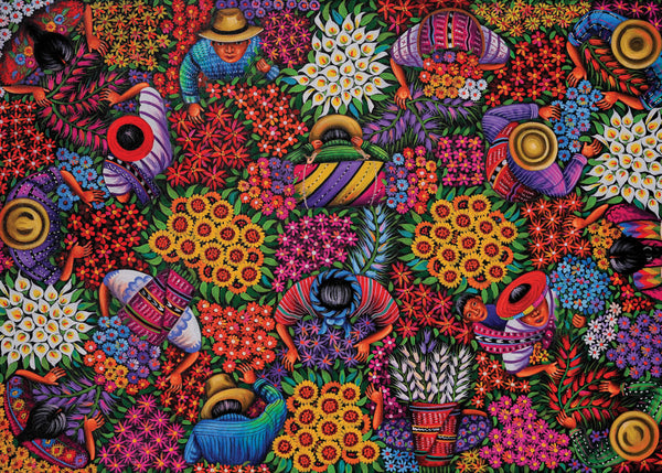 Flower Harvest, 500-Piece Velvet-Touch Jigsaw Puzzle