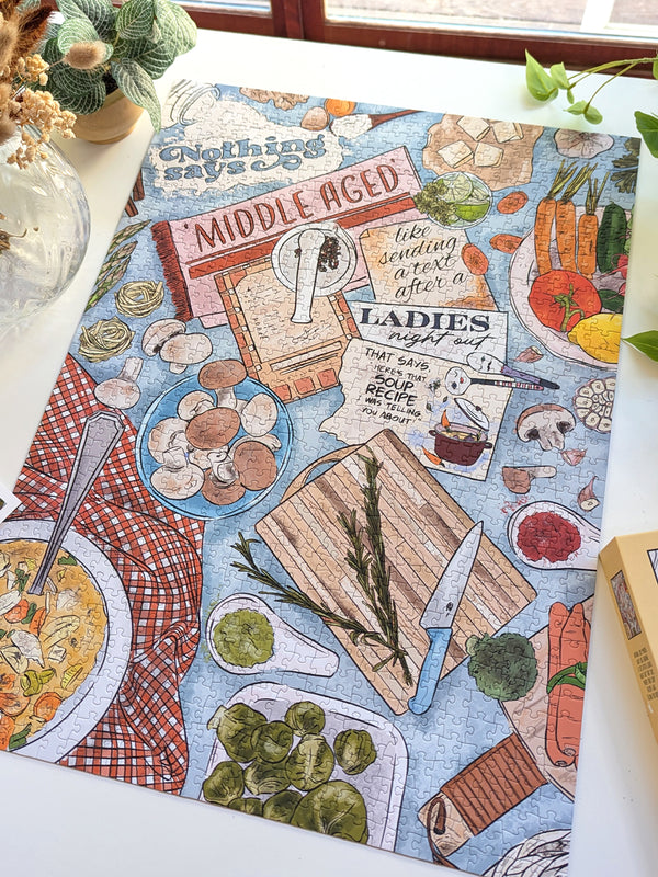 Nothing Says Middle Aged 1000 Piece Soft-touch Ellembee Jigsaw Puzzle