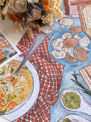 Puzzle Ellembee 1000 pièces au toucher doux « Rien ne dit la quarantaine »