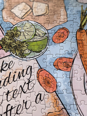 Puzzle Ellembee 1000 pièces au toucher doux « Rien ne dit la quarantaine »