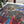 Colorful puzzle with potted plants on a table