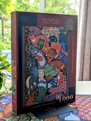 Cat Lady | 1000-pc Velvet-Touch Jigsaw Puzzle