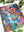 Colorful jigsaw puzzle with an illustration of a woman surrounded by cats on a white surface, with green plants in the background.