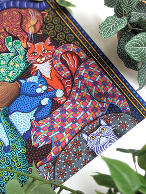 Cat Lady | 1000-pc Velvet-Touch Jigsaw Puzzle