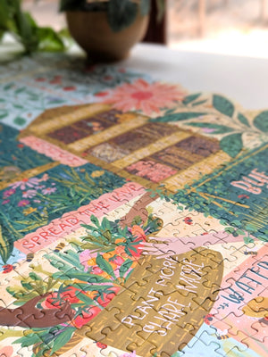 The Radical Garden | 1000-Piece Shaped Jigsaw Puzzle | Lantern Press Firelight Collection