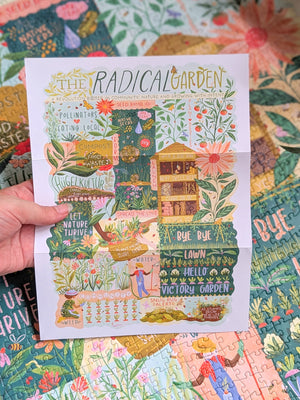 The Radical Garden | 1000-Piece Shaped Jigsaw Puzzle | Lantern Press Firelight Collection