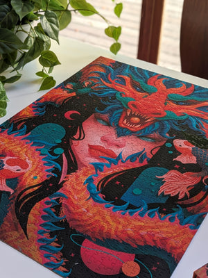 Red Dragon | 1,000-Piece Unified Pieces Jigsaw Puzzle