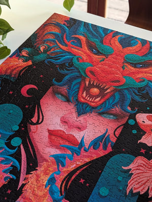 Red Dragon | 1,000-Piece Unified Pieces Jigsaw Puzzle