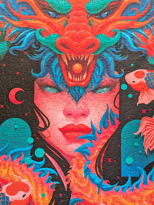 Red Dragon | 1,000-Piece Unified Pieces Jigsaw Puzzle