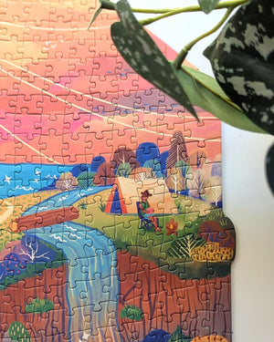 Jeu hors des sentiers battus | Puzzle de 1000 pièces en forme de pièce | Collection Firelight
