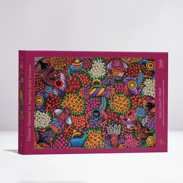 Flower Harvest, 500-Piece Velvet-Touch Jigsaw Puzzle