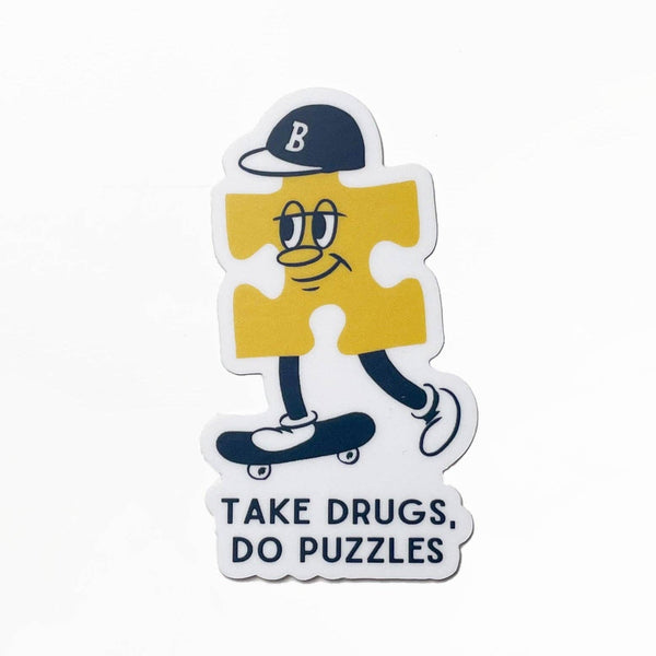 Take Drugs, Do Puzzles Sticker
