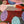 Close up of puzzle details showing colorful abstract artwork of logs created with circular patterns and vibrant colors