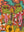 Illustration of two Alligator men wearing fun shirts with floral details holding guitars. 