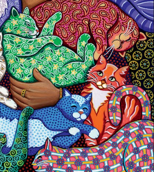 Cat Lady | 1000-pc Velvet-Touch Jigsaw Puzzle